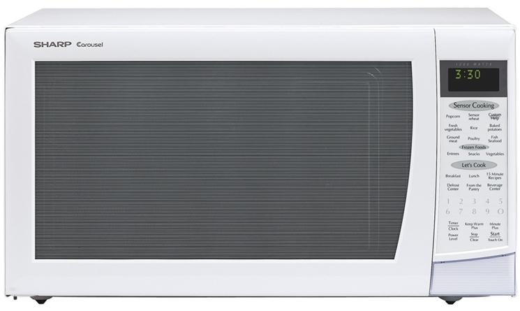 Sharp Liances R 530ew2 0 Cu Ft Countertop Microwave With Large Sharp Liances Microwaves2 0 Cu Ft Countertop Microwave