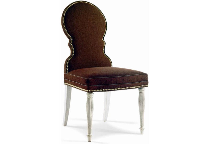 Sherrill Dan Carithers Shaped Dining Side Chair With Reeded Legs