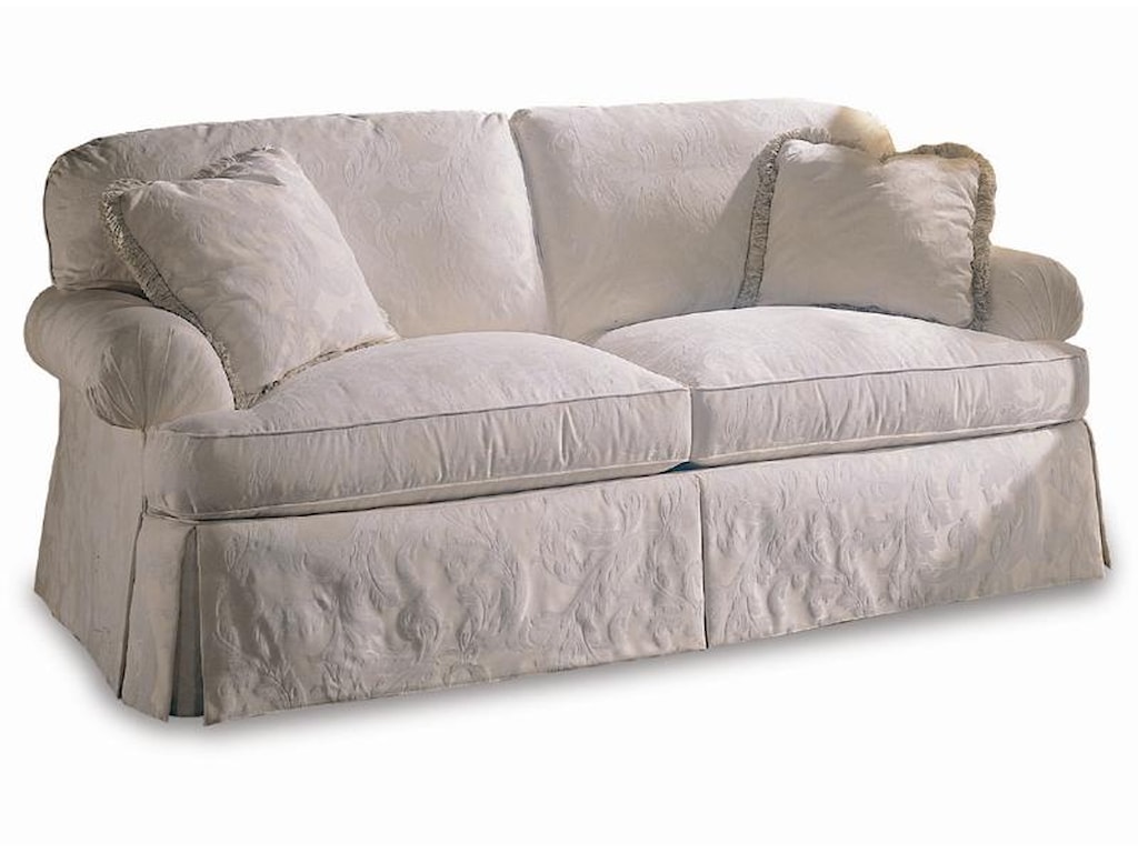 Sherrill Design Your Own Sofa With Pleated Rolled Arms And Loose Sherrill Design Your Own Sofa With Pleated Rolled Arms And Loose Pillow Back
