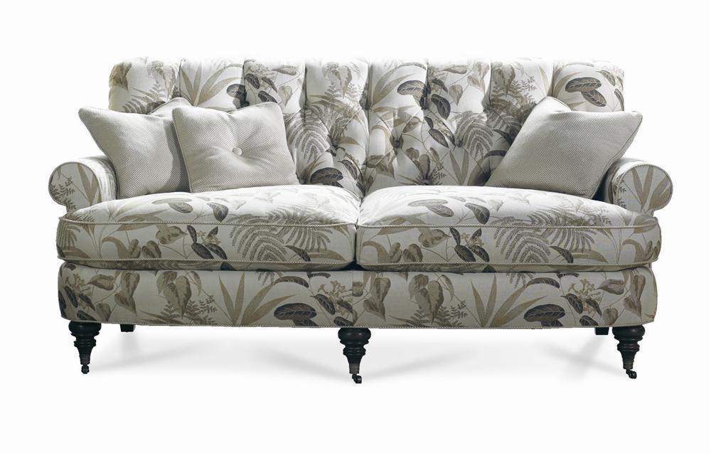 Sherrill Traditional 3251 Upholstered Sofa With Diamond Tufted Back Baer S Furniture Sofas