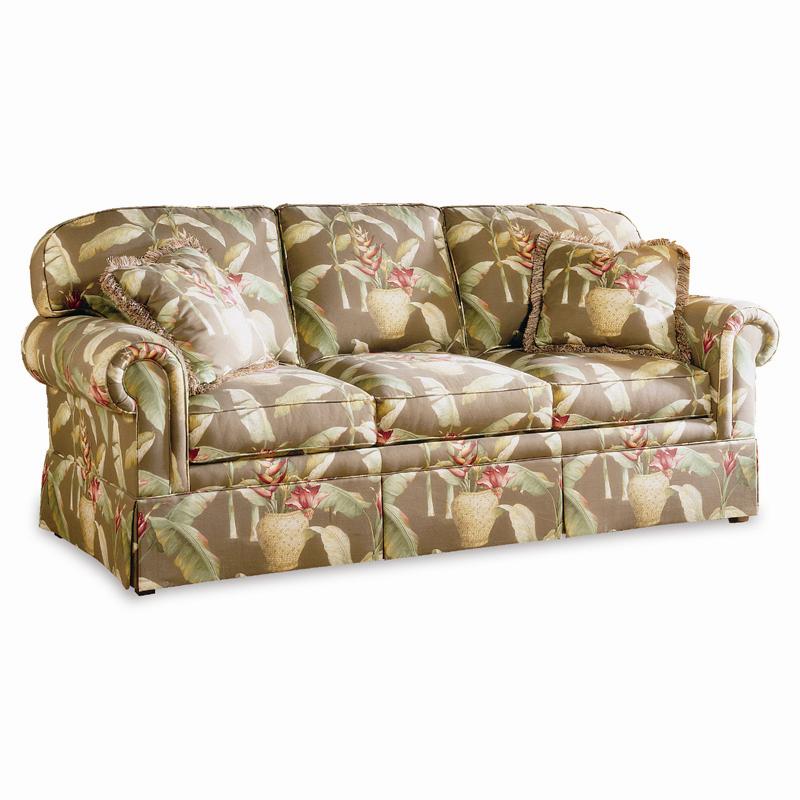Sherrill Traditional Sleep Sofa With Rounded Loose Back Cushions