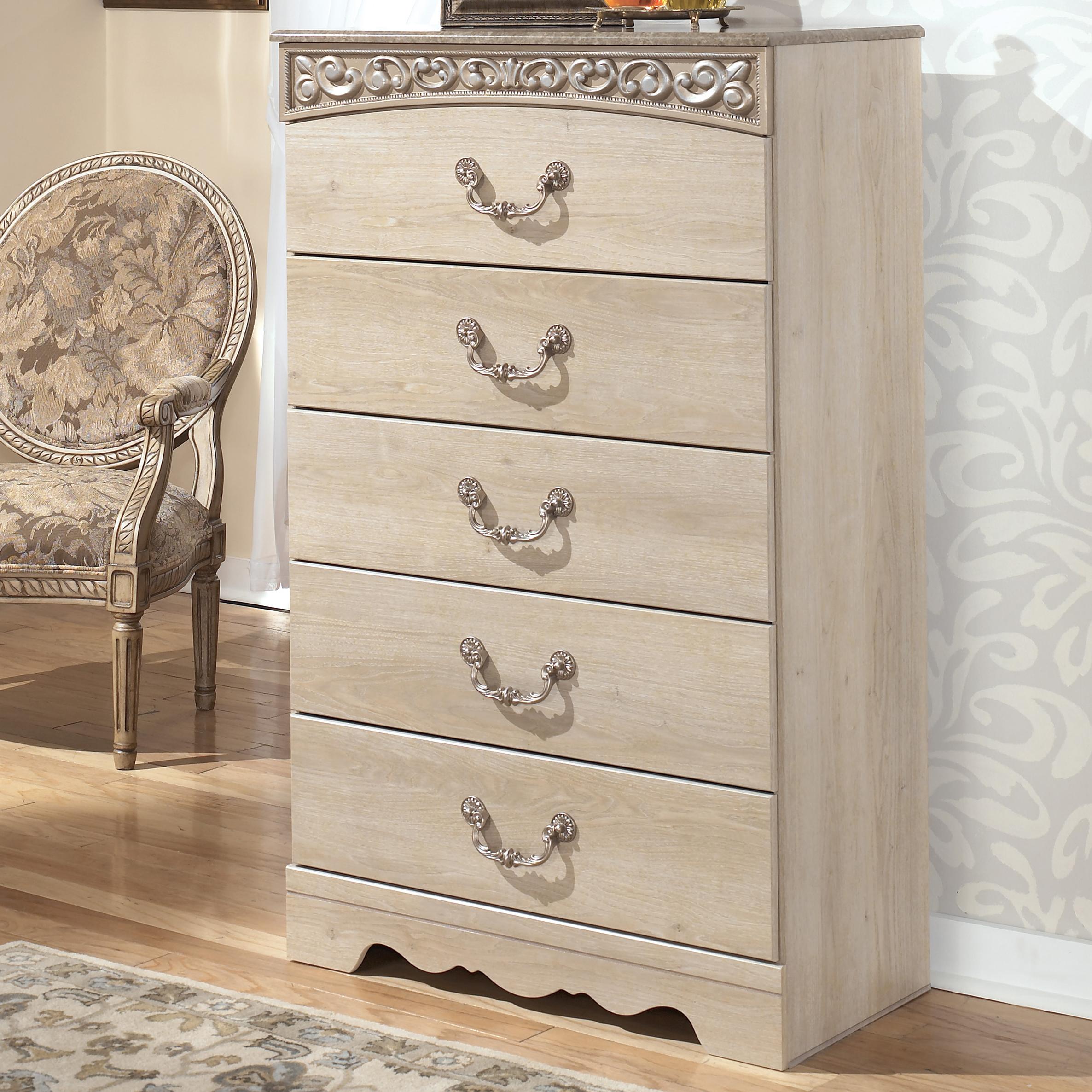 Signature Design By Ashley Catalina Five Drawer Chest Rotmans