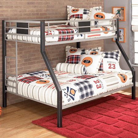 Signature Design By Ashley Dinsmore B106-56 Twin Over Full Metal Bunk Bed |  Furniture And Appliancemart | Bunk Beds