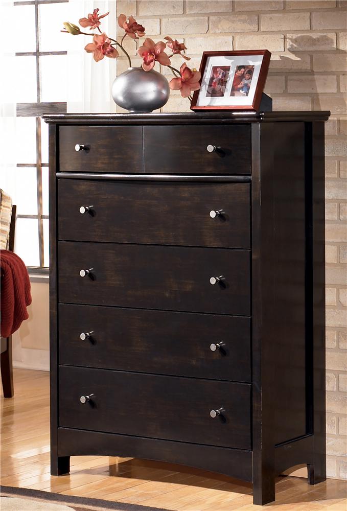 Signature Design By Ashley Harmony Five Drawer Chest Miskelly