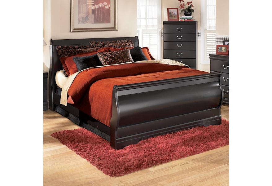 Styleline Rome Rome Full Louis Philippe Sleigh Bed Efo Furniture Outlet Sleigh Beds