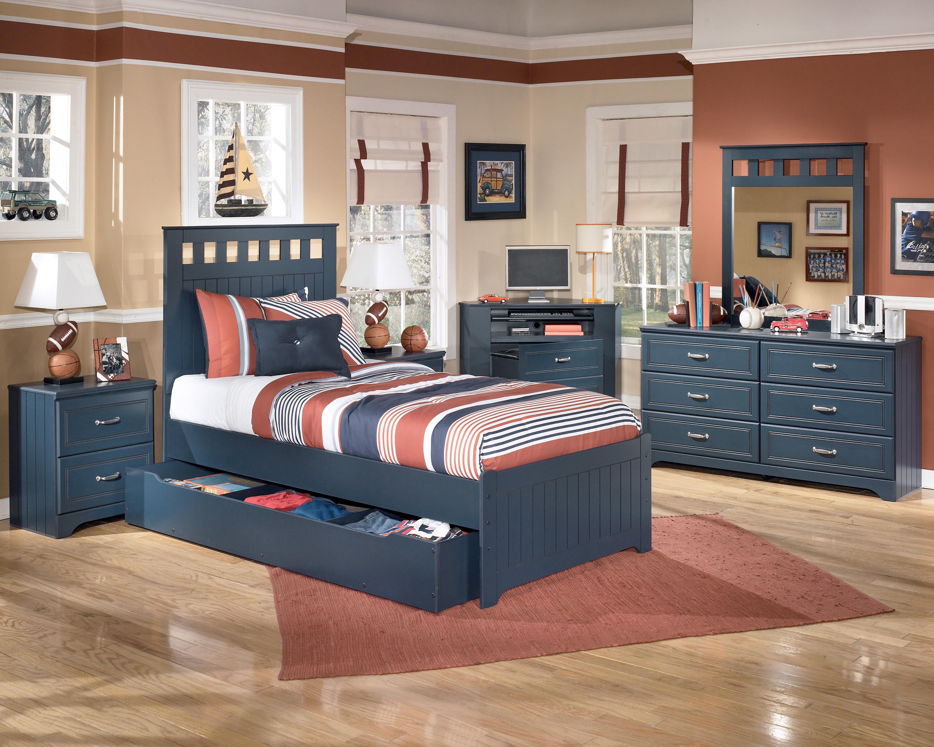 Signature Design Leo Corner Desk Media Unit W Stool Fisher Home