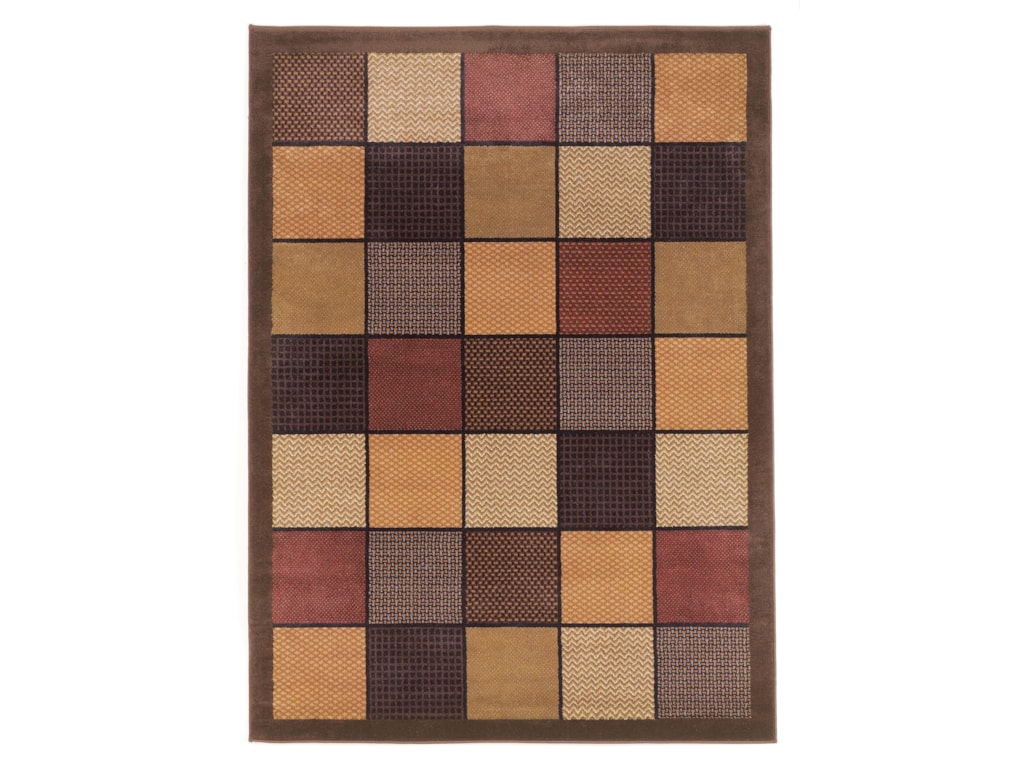 Signature Design By Ashley Contemporary Area Rugs R191012 Patchwork Signature Design By Ashley Contemporary Area Rugspatchwork Brown Rug
