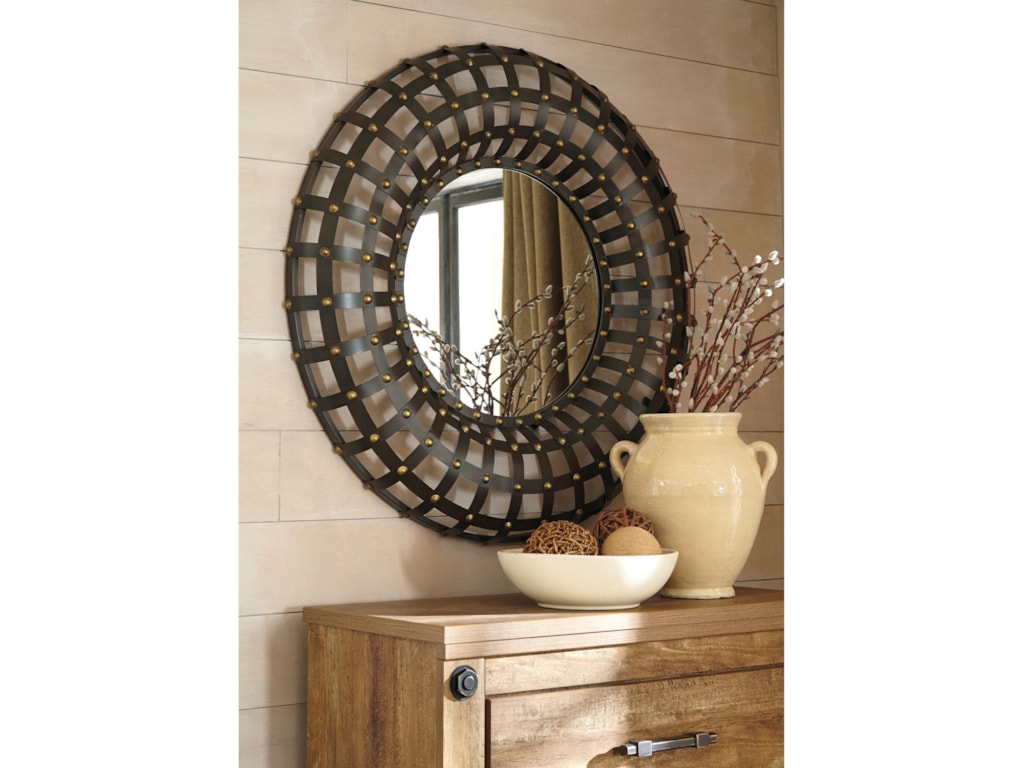 Signature Design By Ashley Accent Mirrors Ogier Browngold Finish - Accent Mirrors A Ogier Browngold Finish Accent Mirror By Signaturedesign By Ashley signature design by ashley accent mirrors ogier browngold finish - accent mirrors a ogier browngold finish accent mirror by signaturedesign by ashley