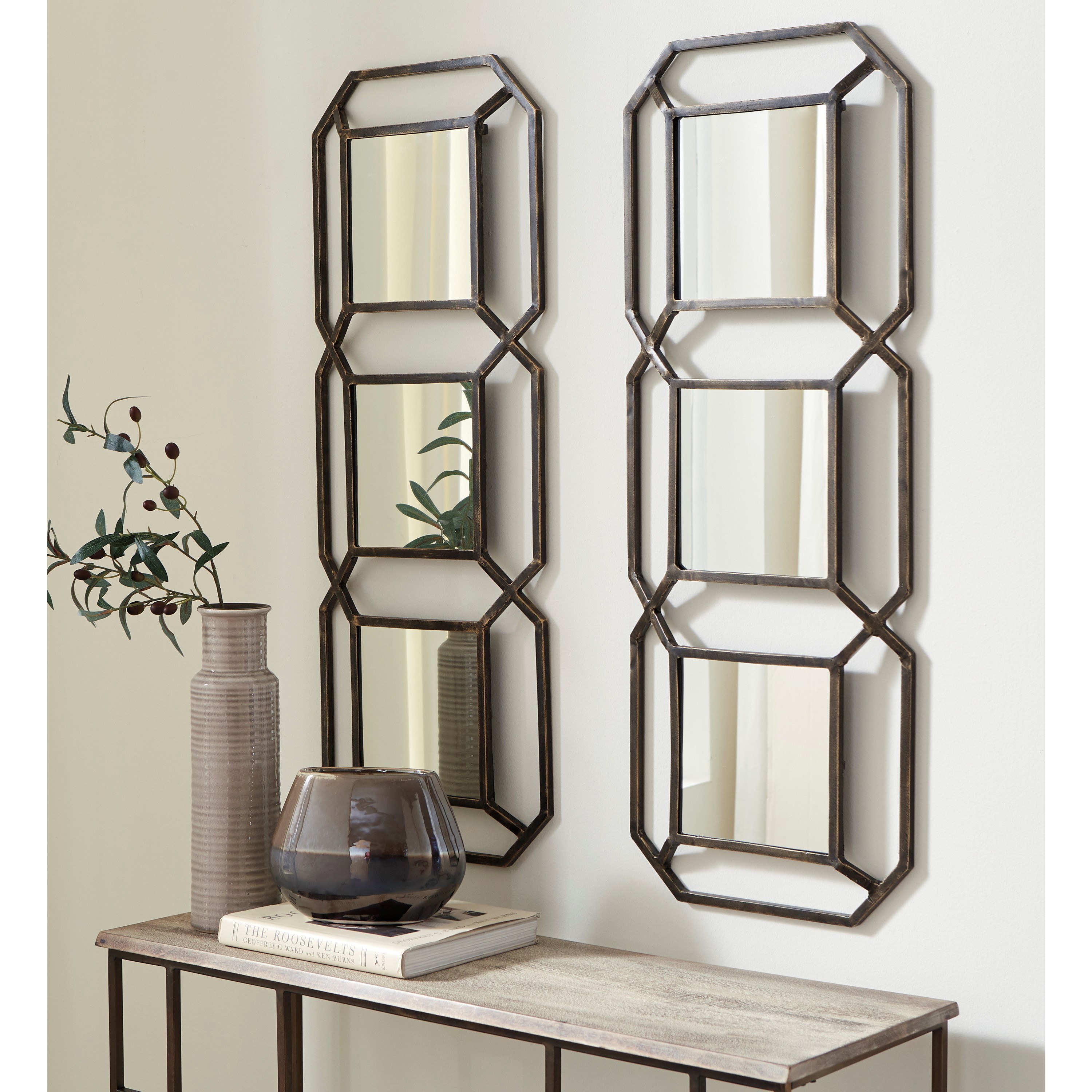 Signature Design By Ashley Accent Mirrors Savane Antique Gold