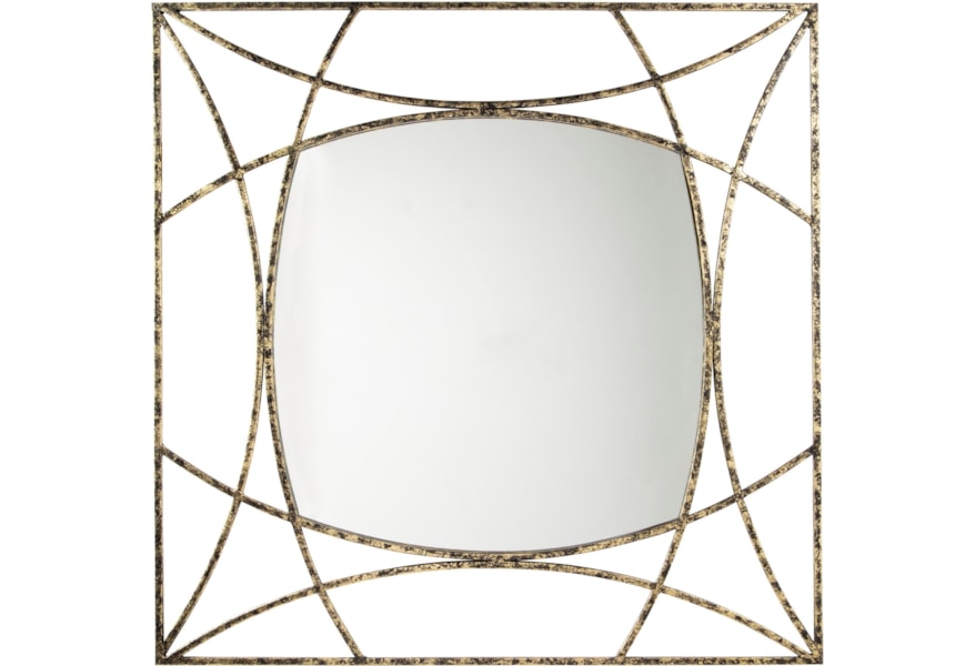 Ashley Signature Design Accent Mirrors A8010175 Keita Black Gold