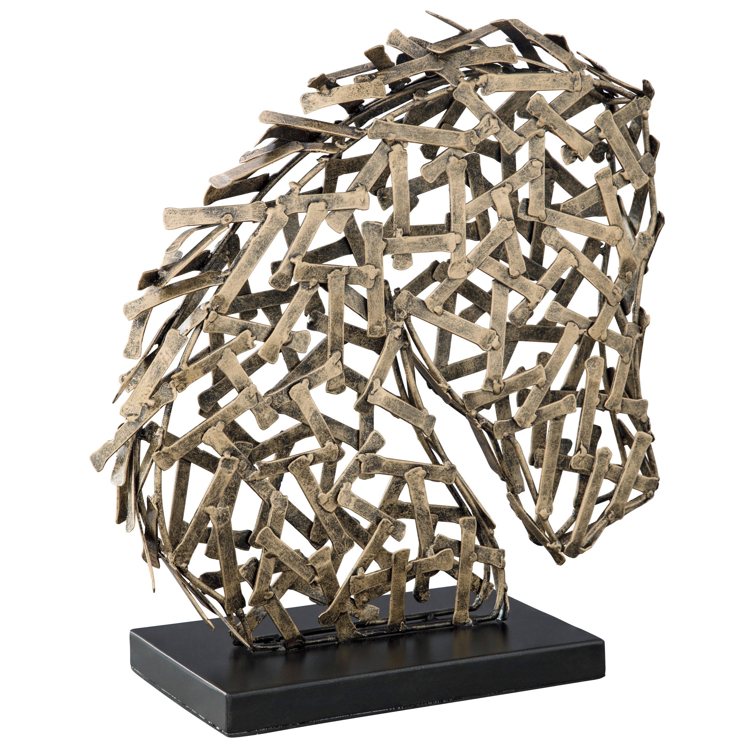 Signature Design By Ashley Accents Nahla Antique Gold Finish