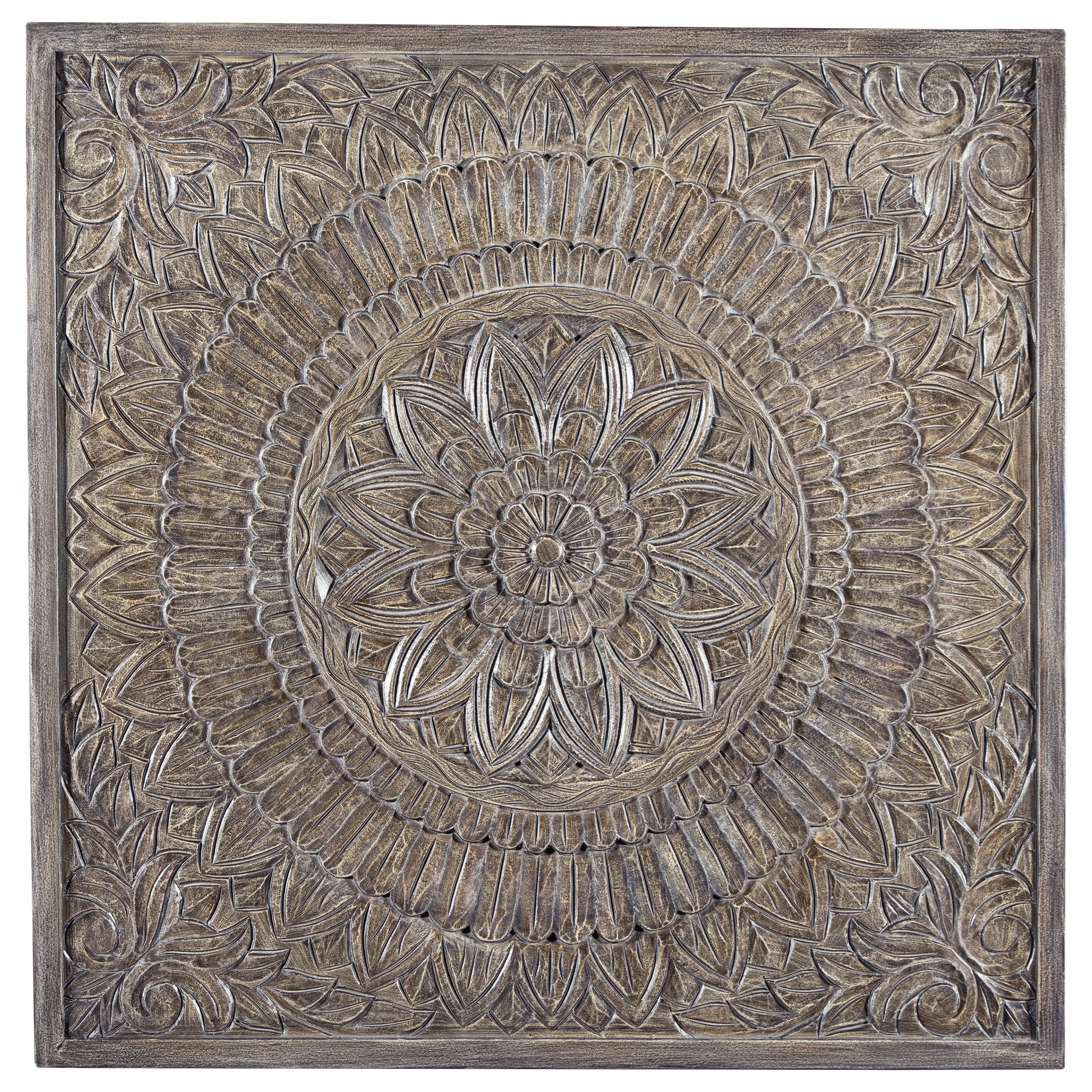 Signature Design By Ashley Wall Art Briony Antique Gray Wall Decor