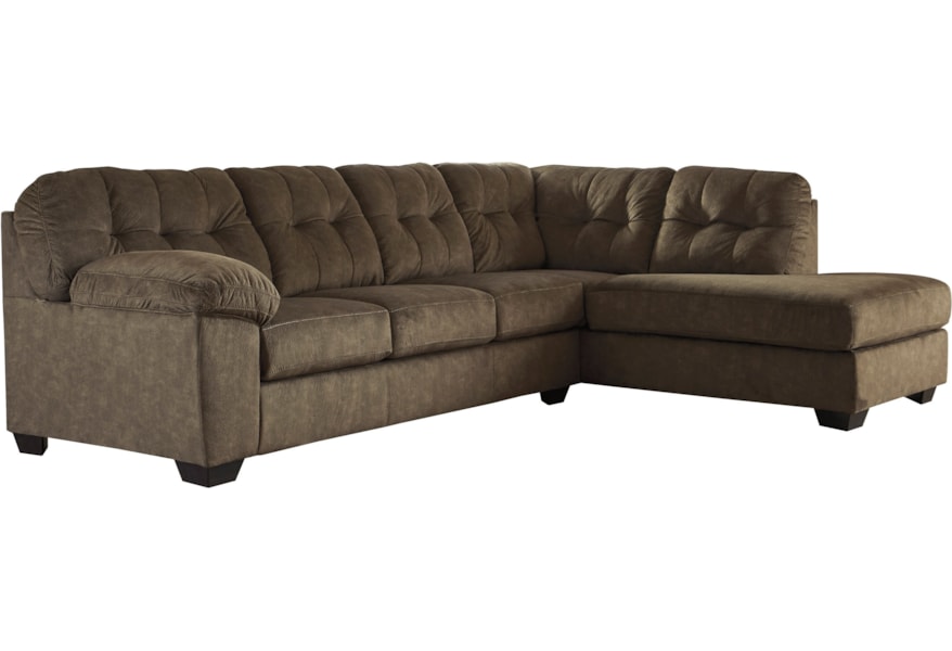 Accrington Sectional With Right Chaise Memory Foam Queen Sleeper Mattress By Signature Design Ashley At Sparks Home