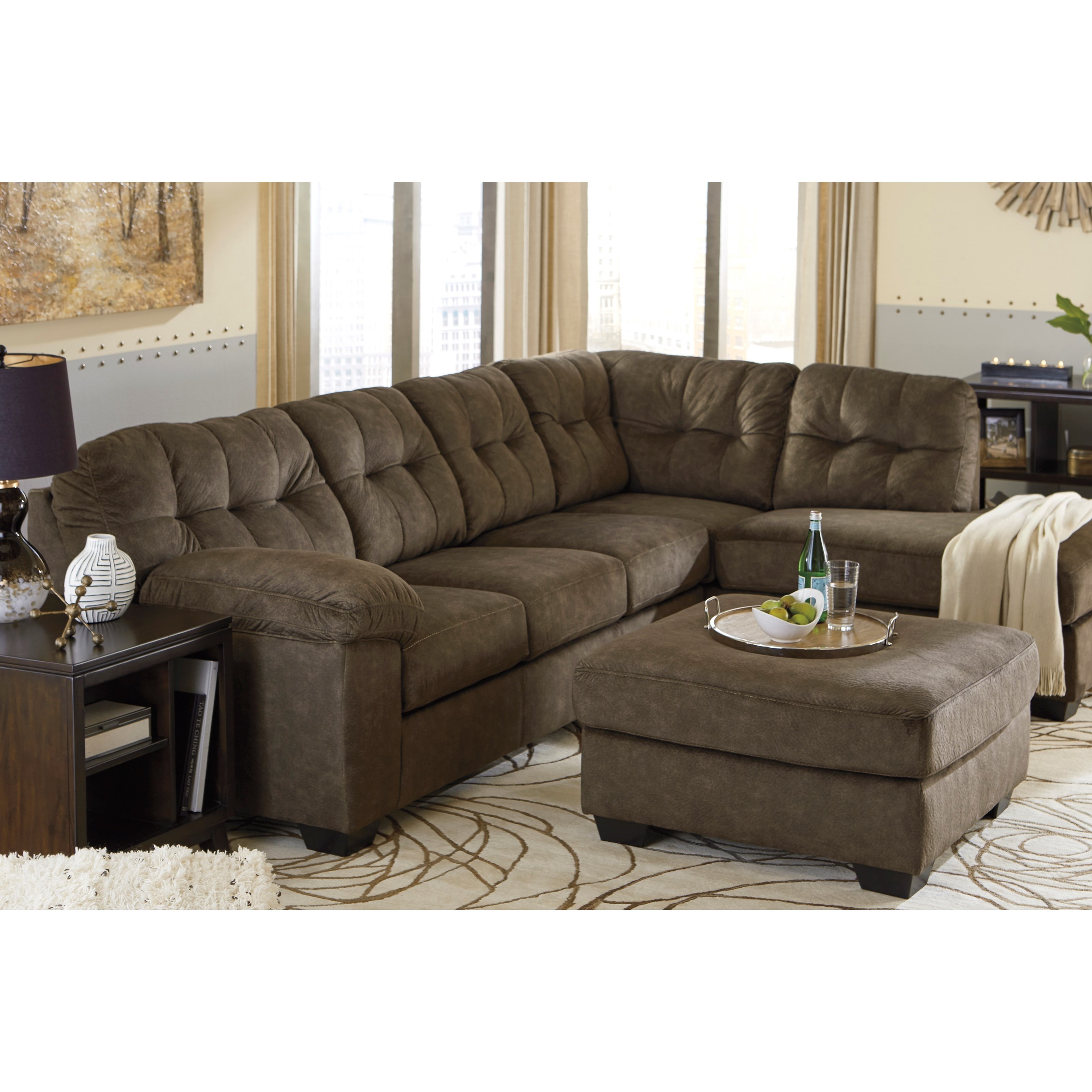 Signature Design By Ashley Accrington Sectional With Right Chaise