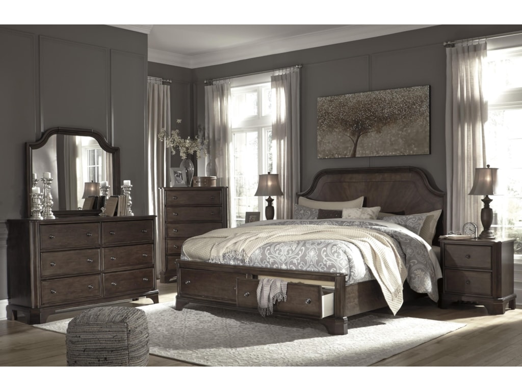 Signature Design By Ashley Adinton Queen 5 Piece Group Royal Furniture Bedroom Groups