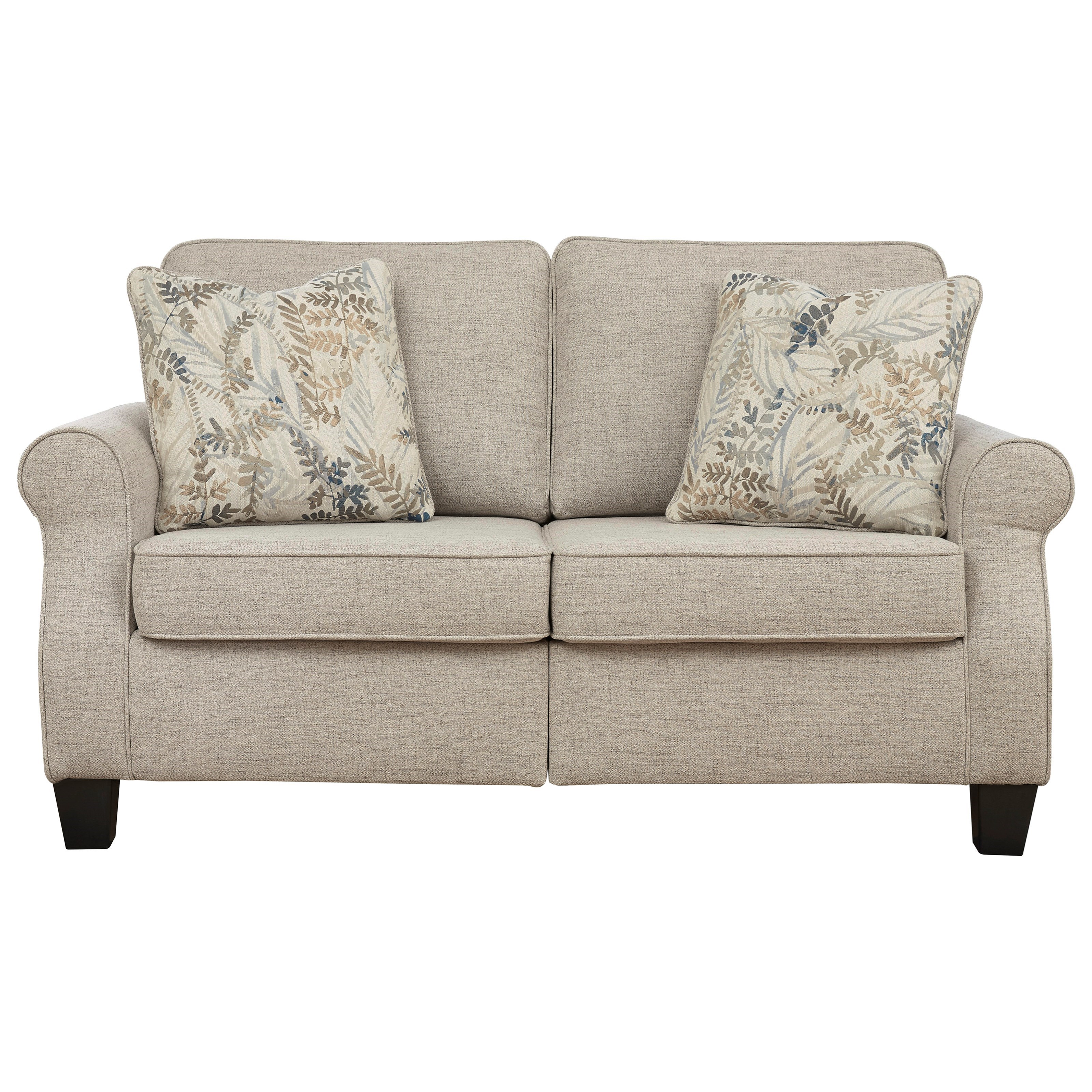 Signature Design By Ashley Alessio Transitional Loveseat Royal