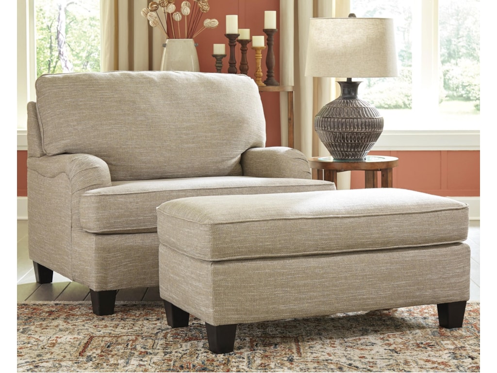 almanza chair and a half and ottoman