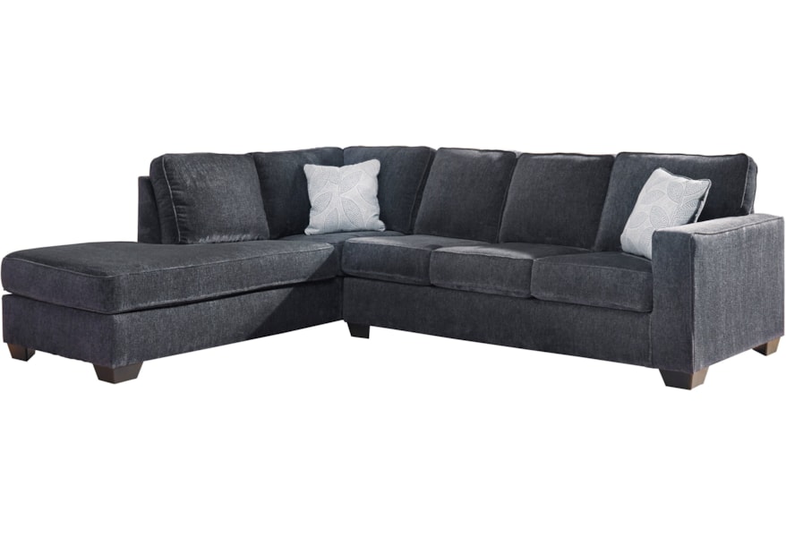 Signature Design By Ashley Altari Sleeper Sectional With Chaise Ashley Altari Sleeper Sectional
