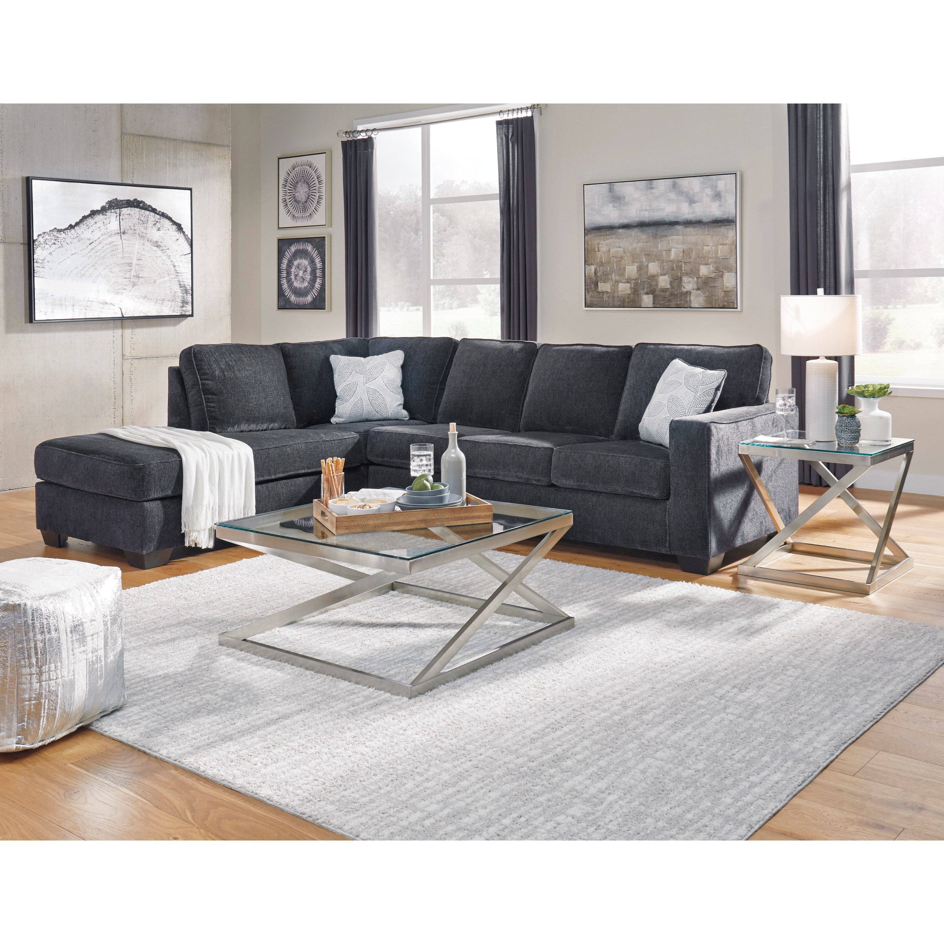 Signature Design By Ashley Altari 2 Piece Sectional With Chaise Lindy S Furniture Company Sectional Sofas