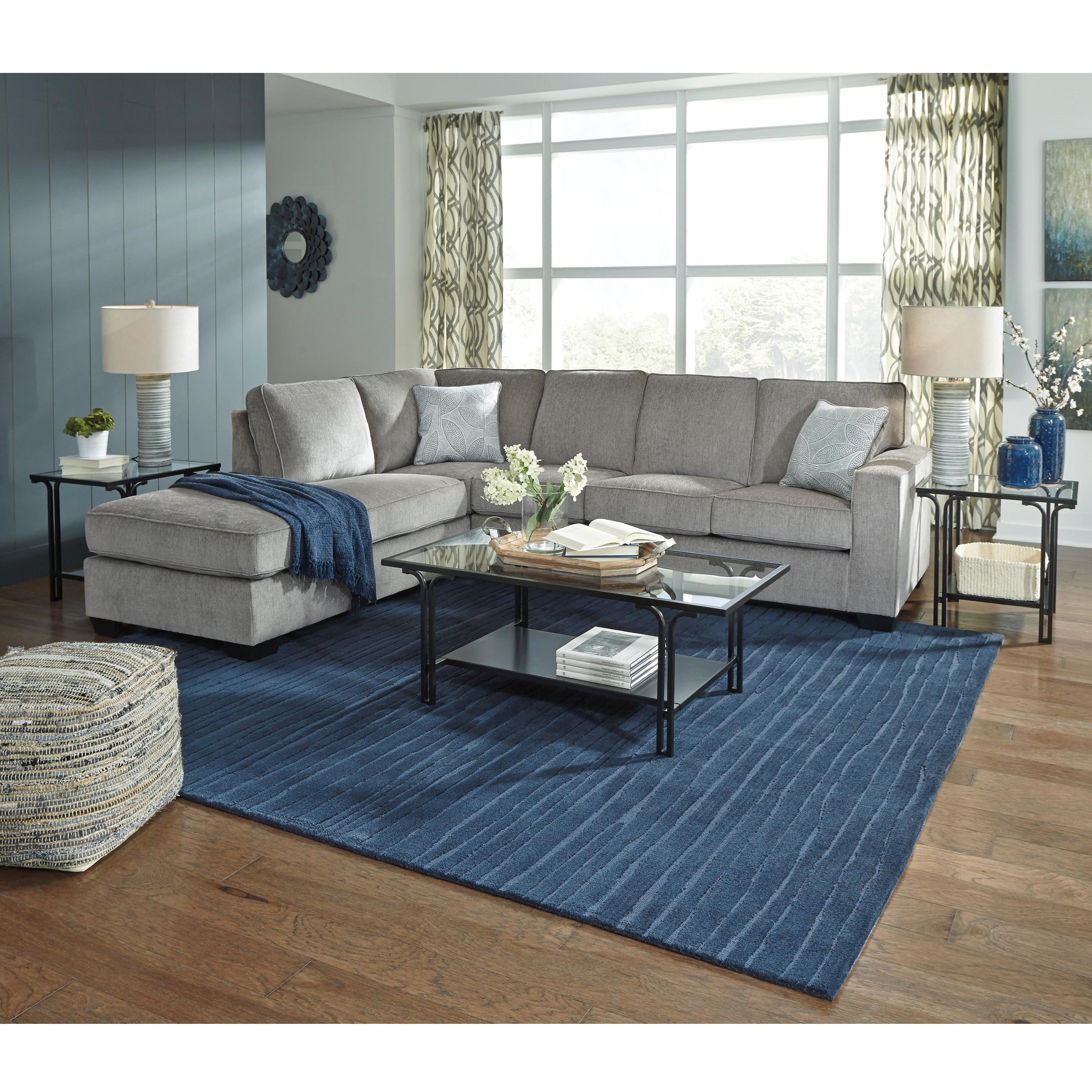 Ashley Signature Design Altari 8721416 67 2 Piece Sectional With Chaise Dunk Bright Furniture Sectional Sofas