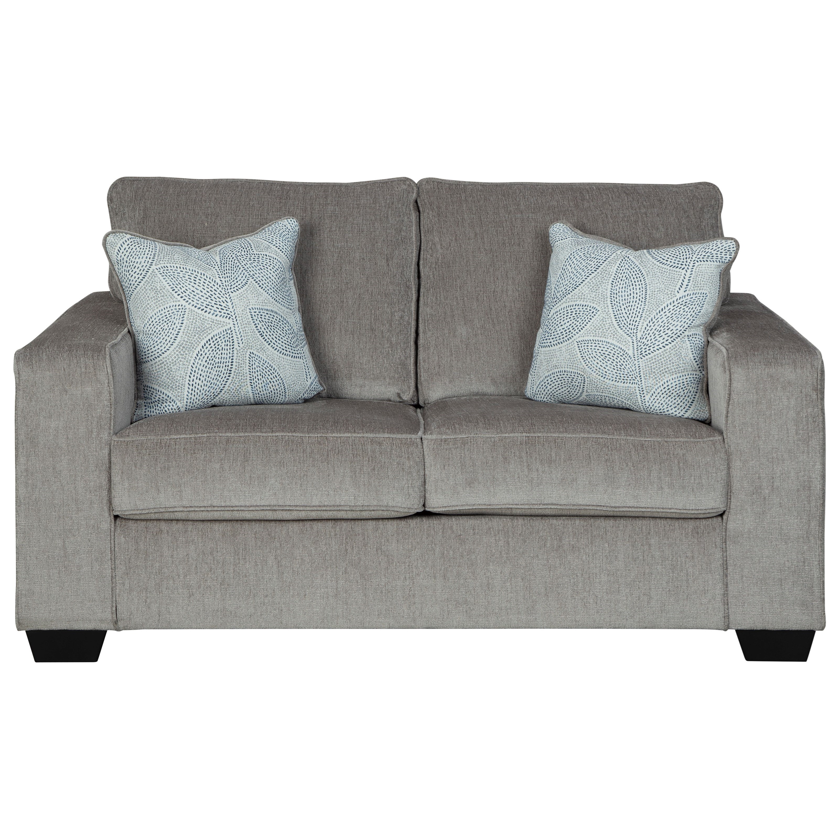 Signature Design By Ashley Altari Contemporary Loveseat With Track Arms Royal Furniture Loveseats