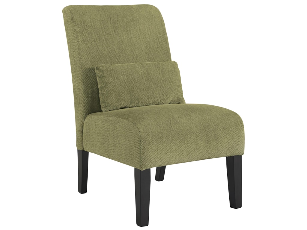 Ashley Signature Design Annora Green 6160360 Contemporary Armless Ashley Signature Design Annora Greenaccent Chair