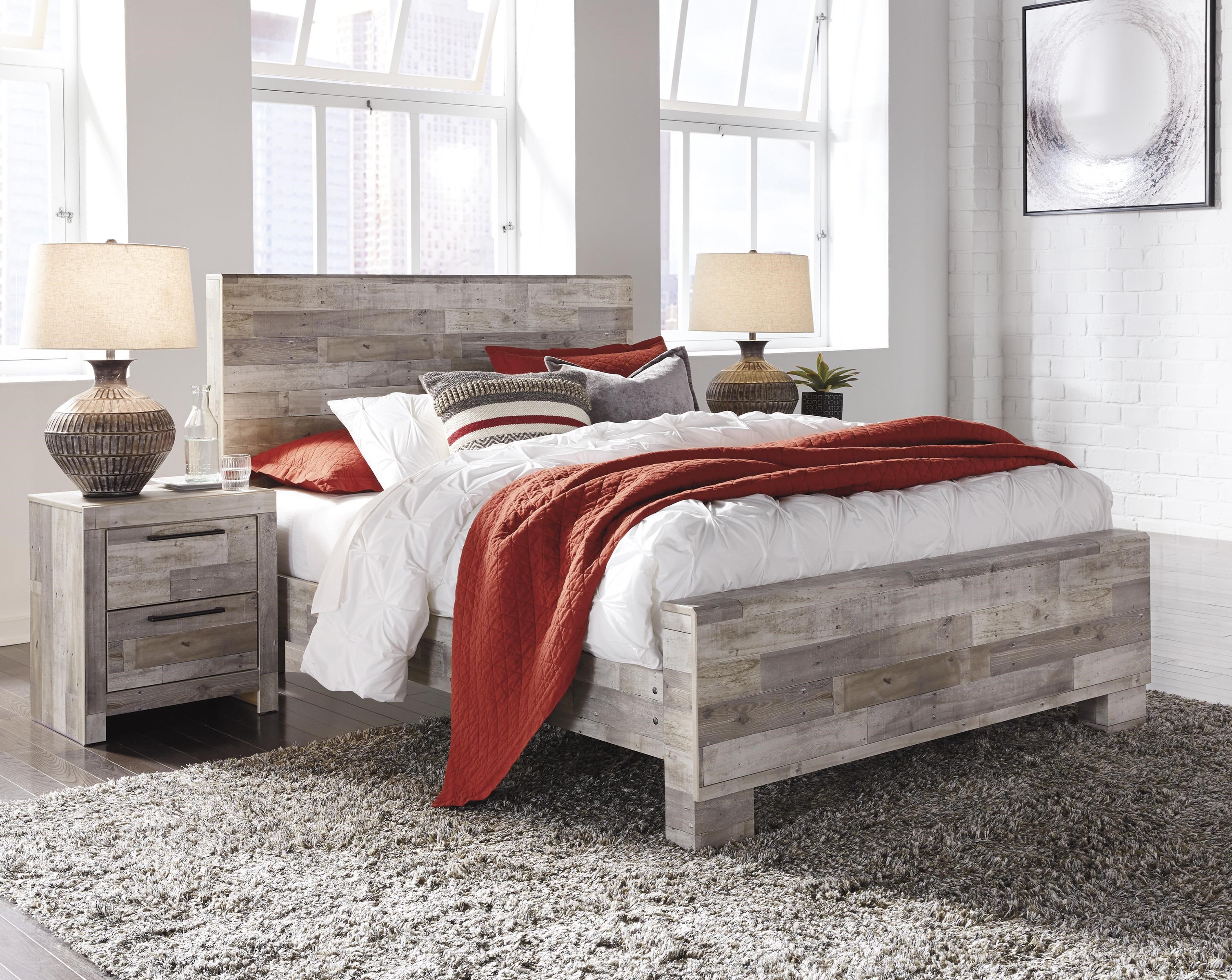 Signature Design By Ashley Effie B255 57 54 96 Butcher Block Queen