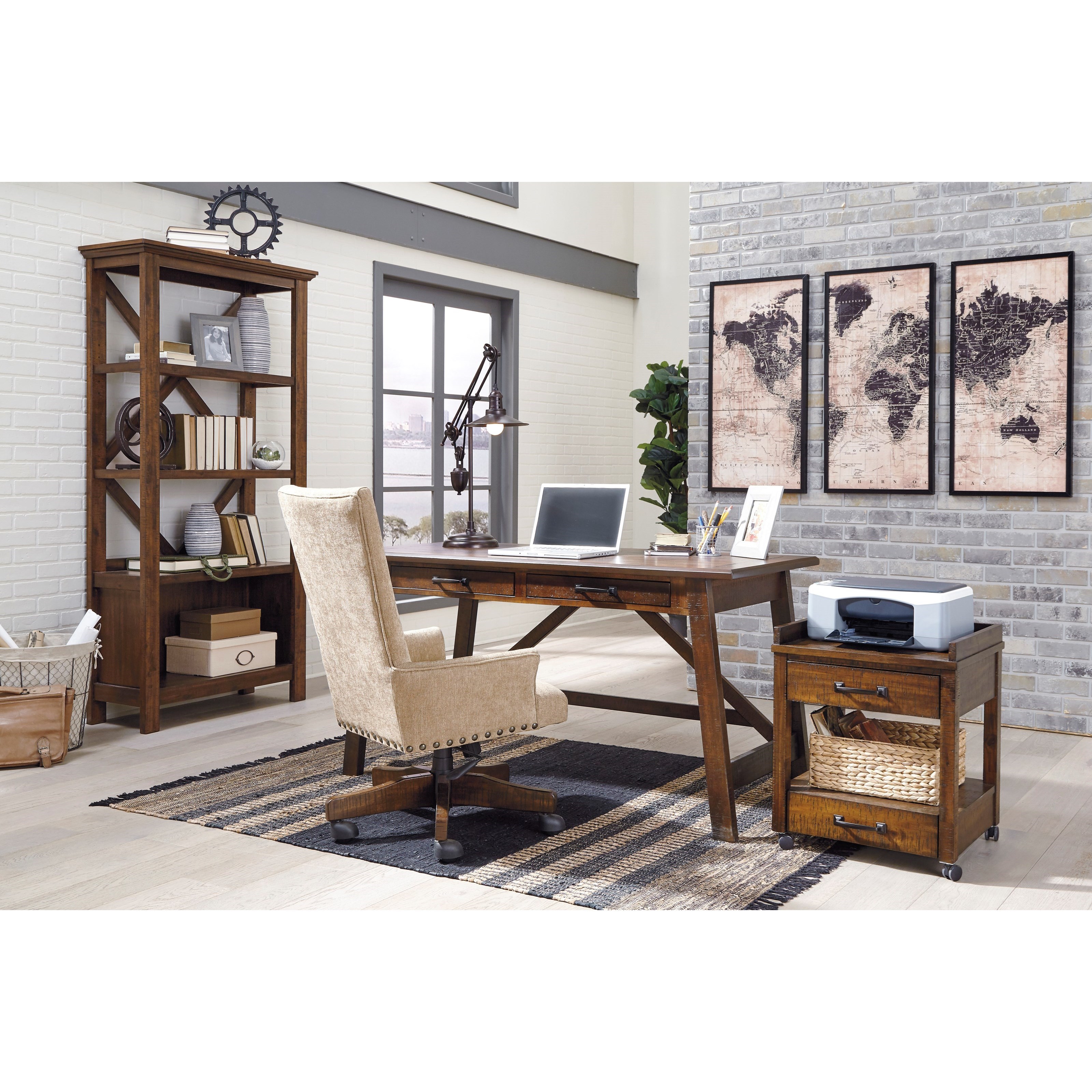 Signature Design By Ashley Baldridge Contemporary Office Desk With