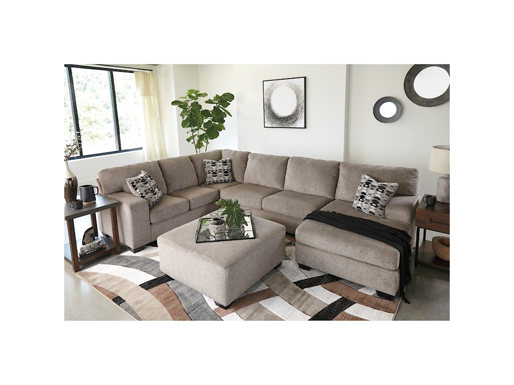 Signature Design By Ashley Ballinasloe 3 Piece Sectional With Chaise Royal Furniture Sectional Sofas