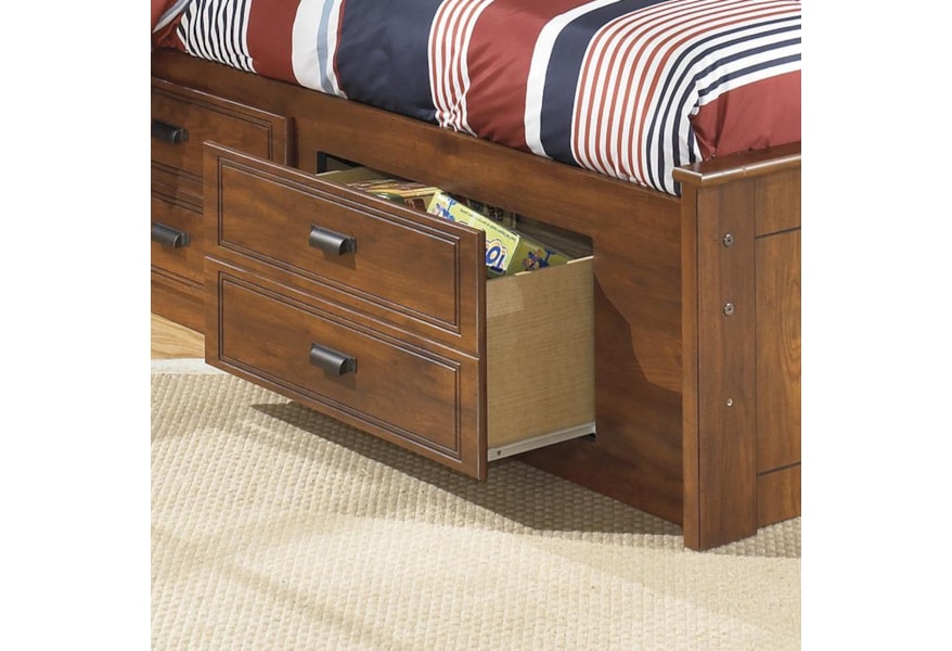 Signature Design By Ashley Barchan Twin Bookcase Bed With Underbed