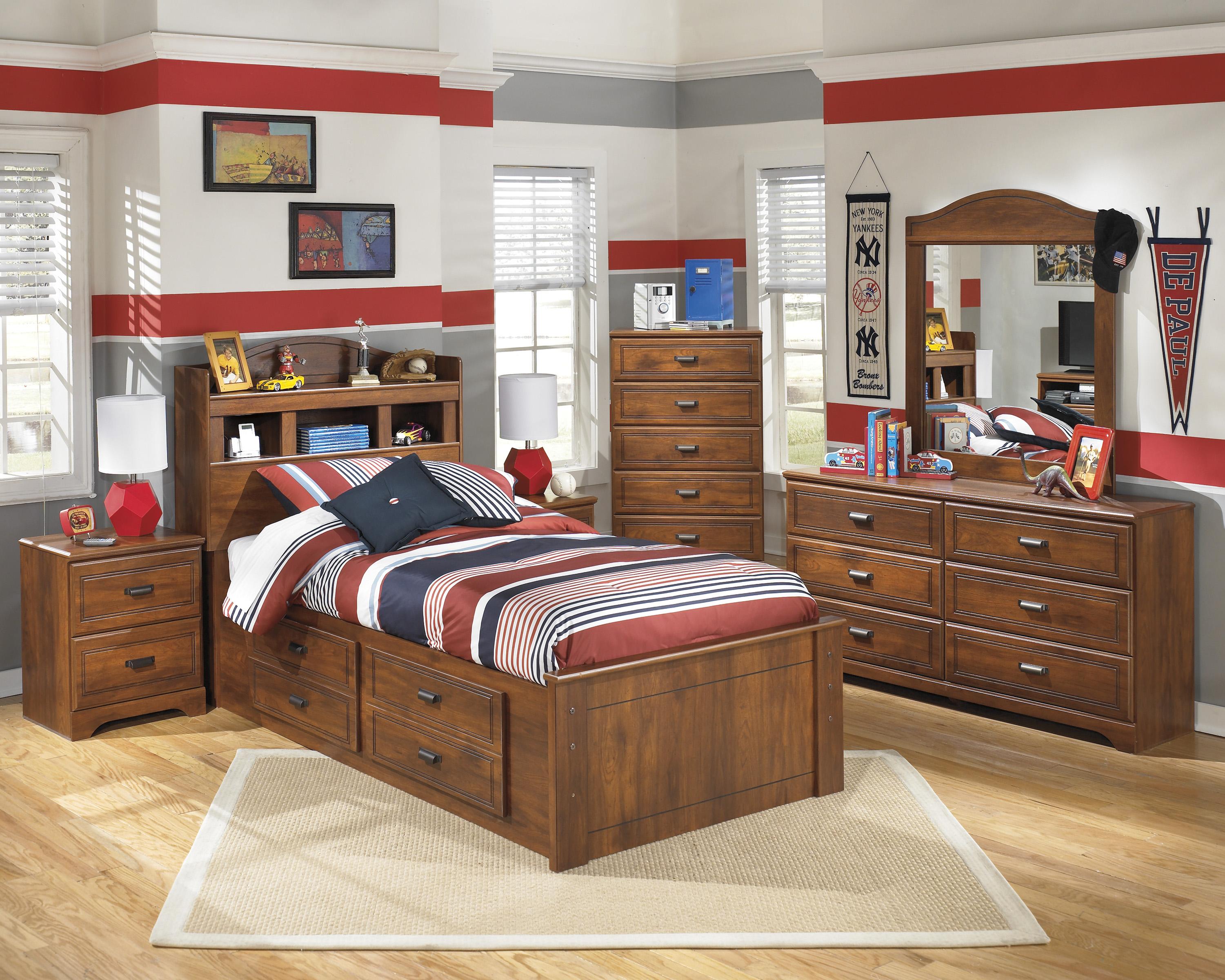 Signature Design By Ashley Barchan Twin Bookcase Bed With Underbed