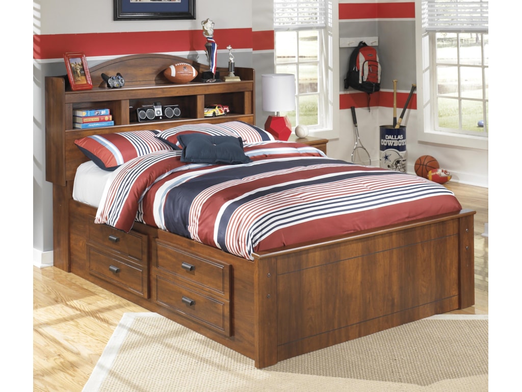 Signature Design By Ashley Barchan Full Bookcase Bed With Underbed
