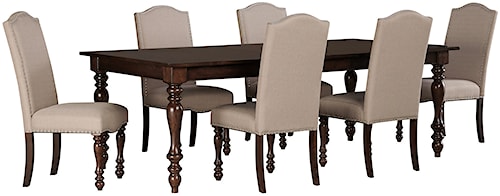 Signature Design by Ashley Baxenburg 7-Piece Dining Room Extension ... Signature Design by Ashley Baxenburg 7-Piece Dining Room Extension ...