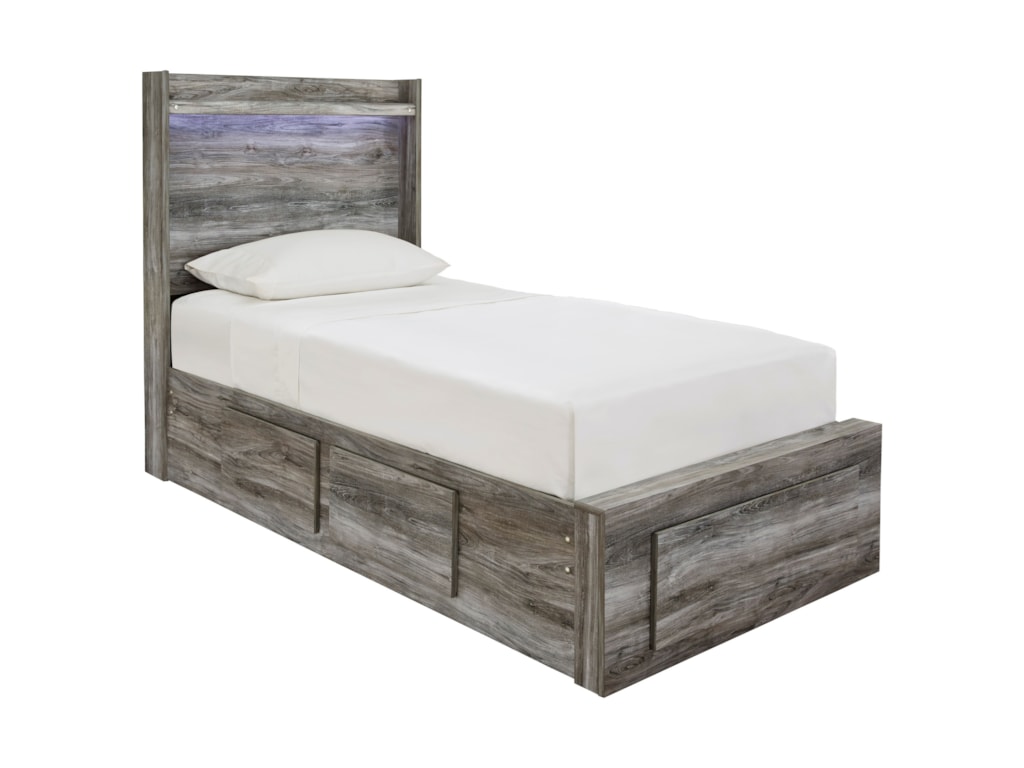 Signature Design By Ashley Baystorm Twin Storage Bed With 5 Ashley Baystorm Twin Storage Bed