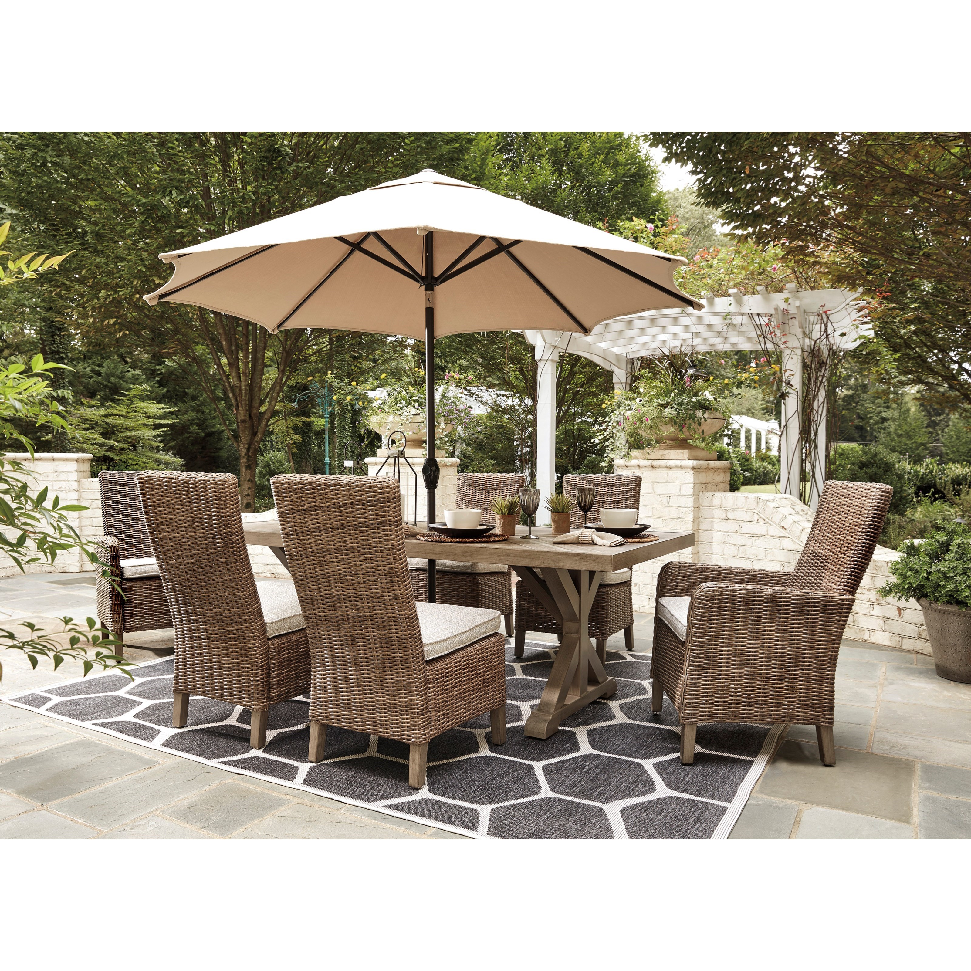 Vendor 3 Oaklynn 7 Piece Outdoor Dining Set Becker Furniture Outdoor Dining Sets