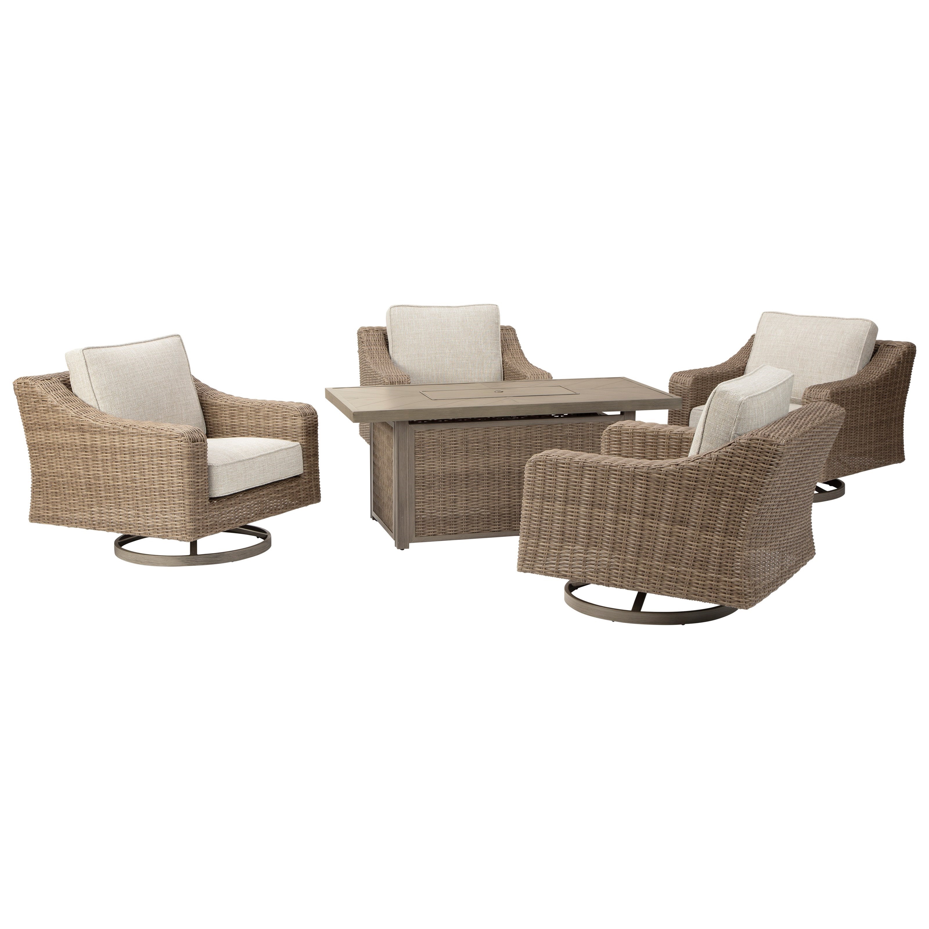 Signature Design By Ashley Beachcroft Outdoor Fire Pit Set