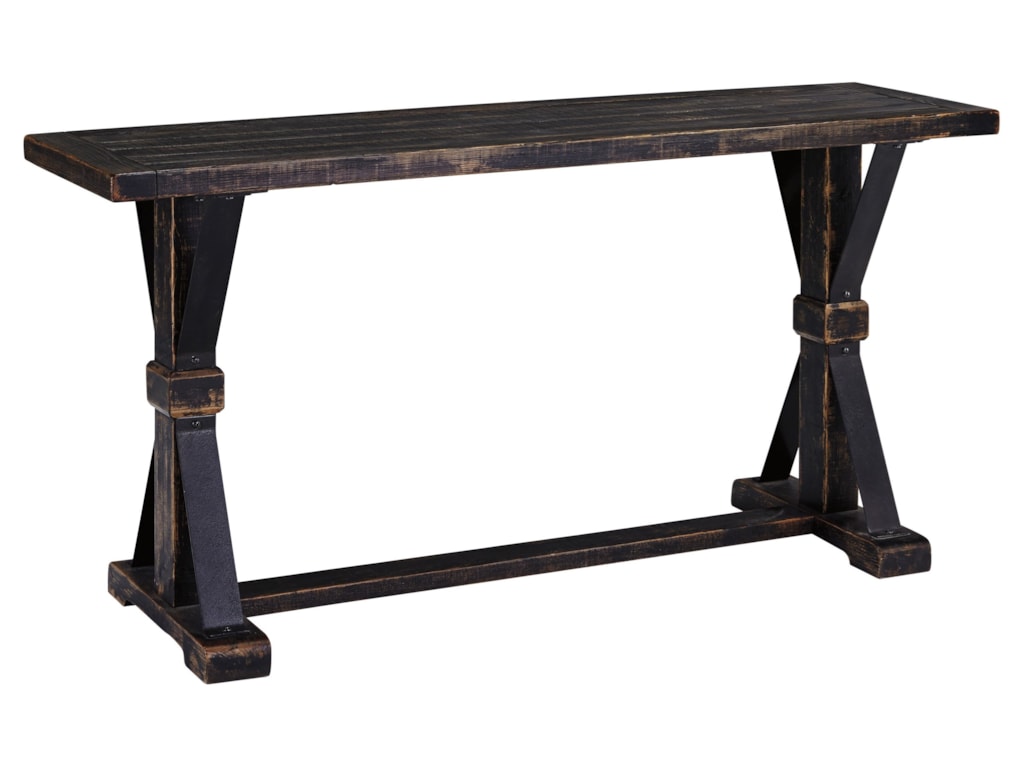 Signature Design By Ashley Beckendorf T096 4 Rustic Farmhouse Style Signature Design By Ashley Beckendorfsofa Table