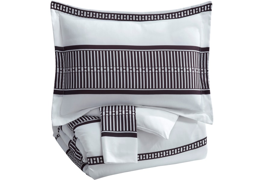 Signature Design By Ashley Bedding Sets Q293003k King Masako Black