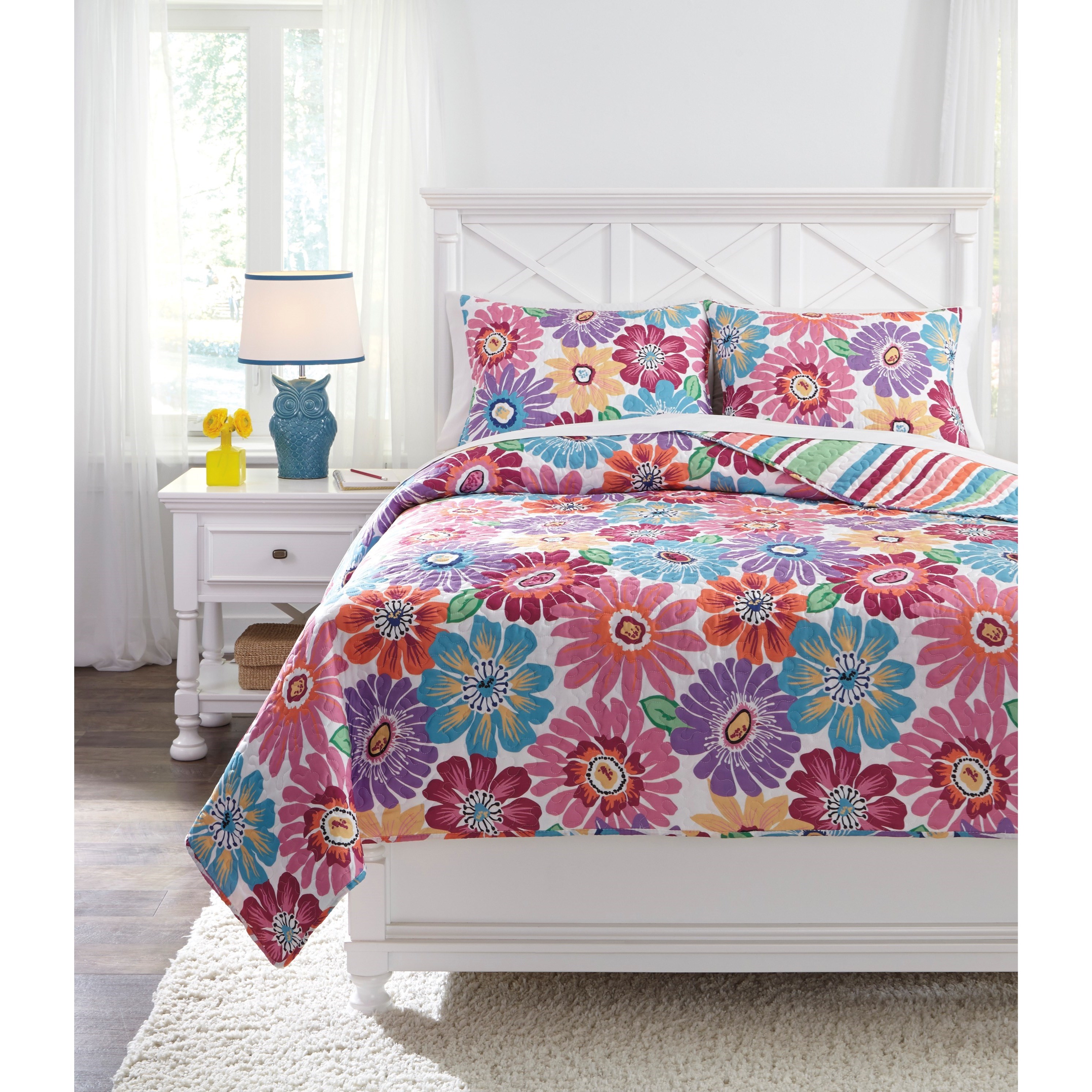 Signature Design By Ashley Q319001t Jolana 2 Piece Quilt Set