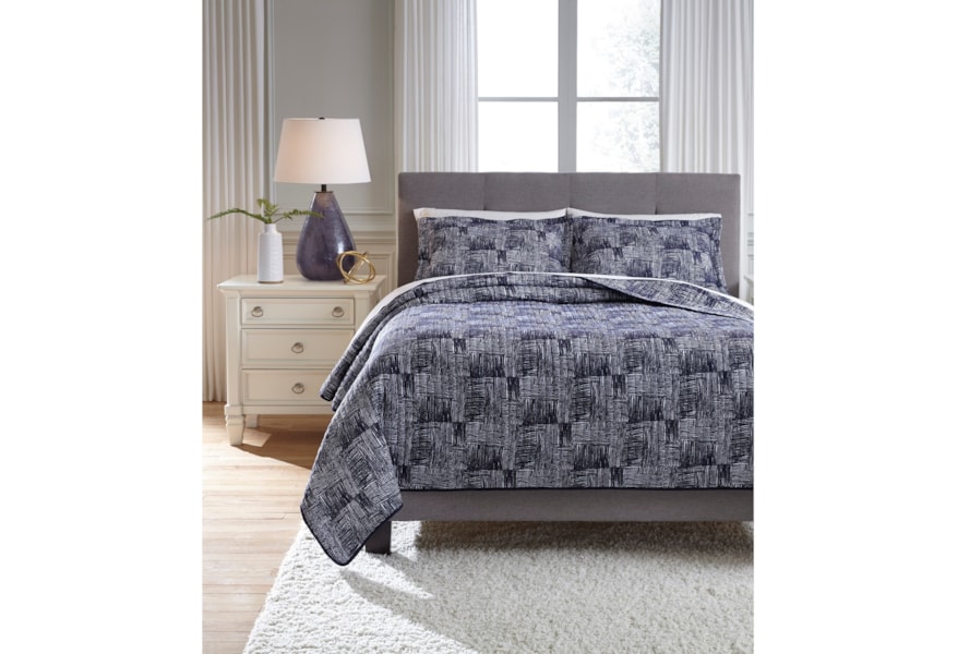 Ashley Signature Design Bedding Sets Q365013k King Jabesh Navy