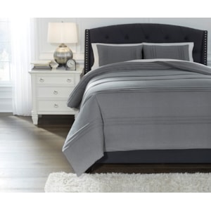 Ashley Signature Design Bedding Sets Q377003q Queen Mattias Slate Blue Comforter Set Dunk Bright Furniture Bedding Sets