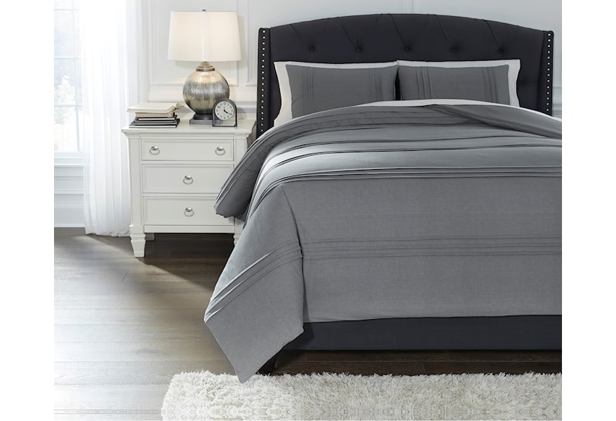 Signature Design By Ashley Bedding Sets Queen Mattias Slate Blue