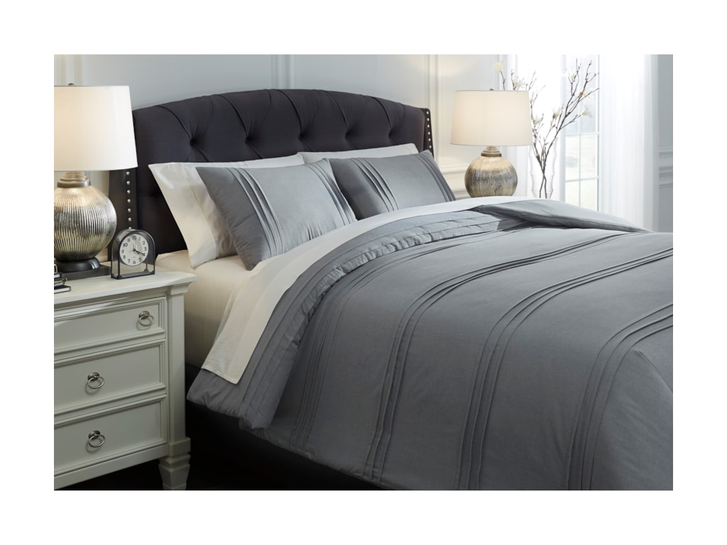 Signature Design By Ashley Bedding Sets King Mattias Slate Blue