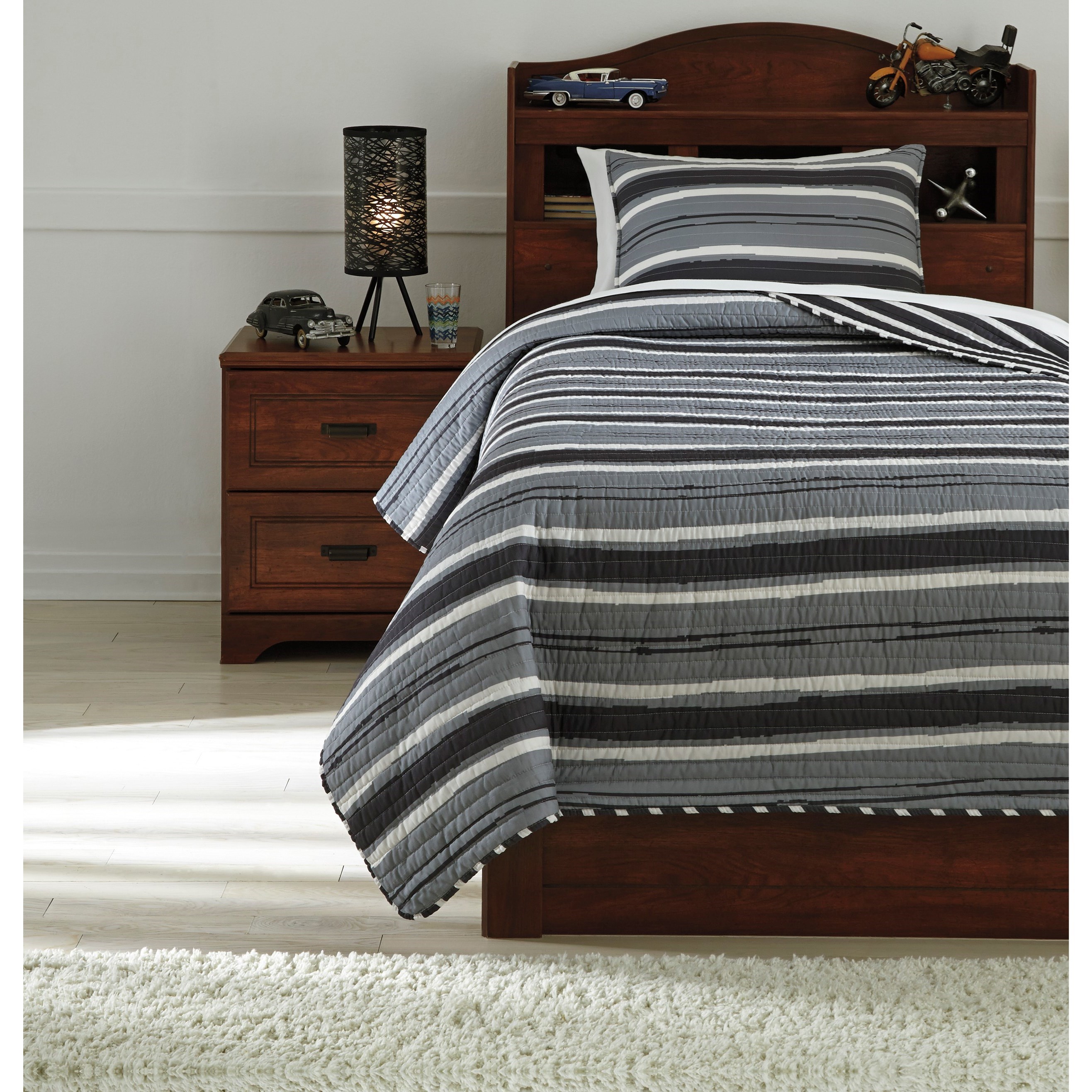 Ashley Signature Design Bedding Sets Twin Merlin Coverlet Set