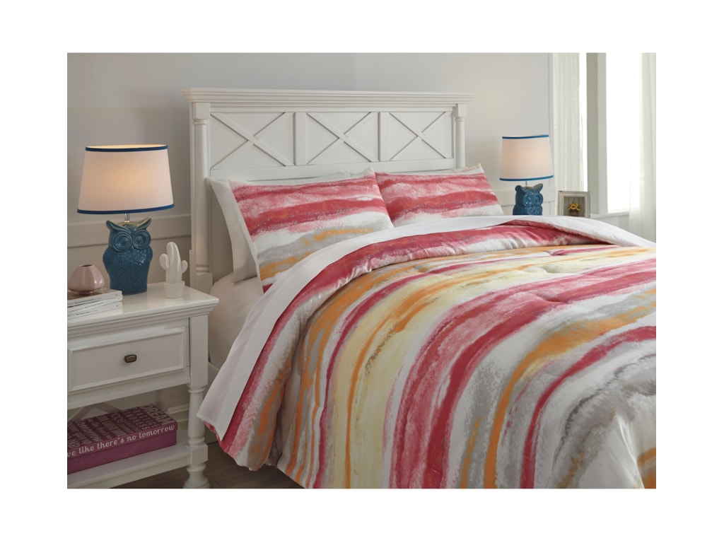 Bedding Sets Full Tammy Pink Orange Comforter Set Ruby Gordon