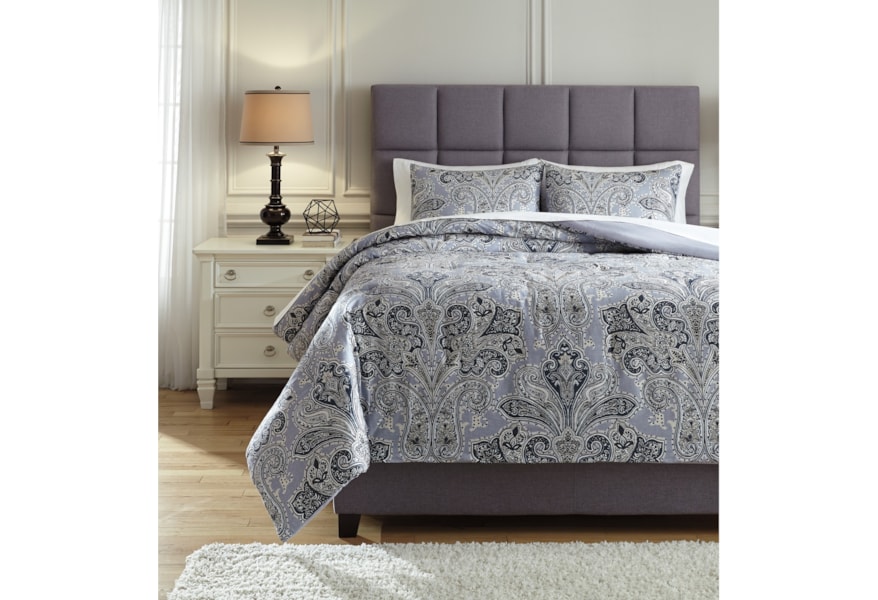 Ashley Signature Design Bedding Sets Q433003k King Susannah Blue