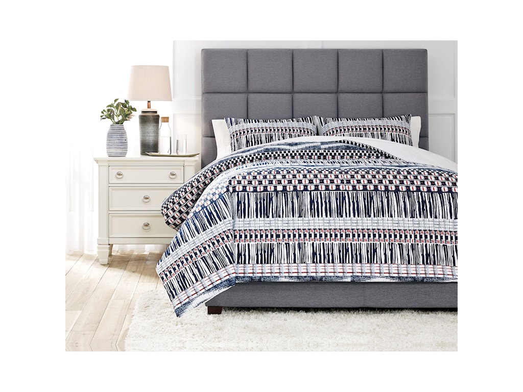 Vendor 3 Bedding Sets Q475003q Shilliam Navy Rust Queen Comforter