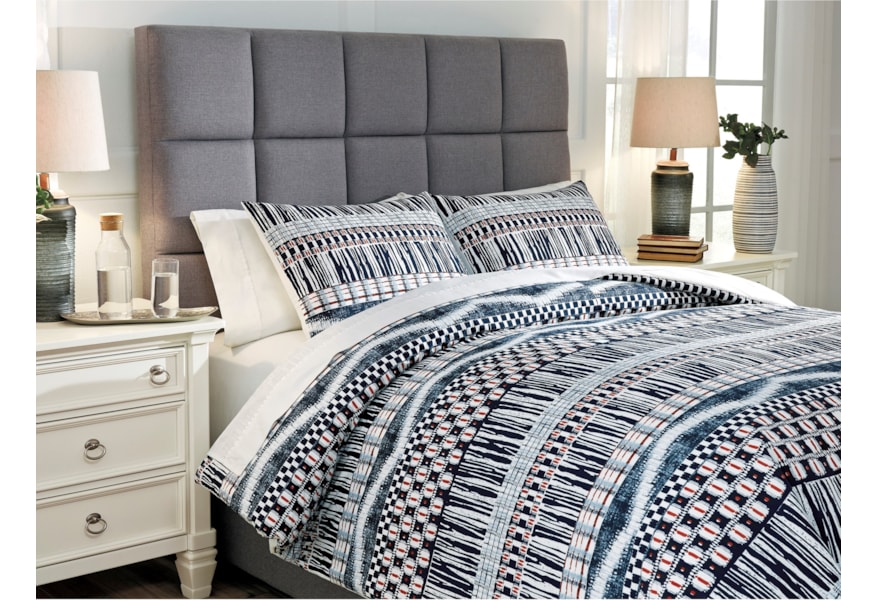 Signature Design By Ashley Bedding Sets Q475003q Shilliam Navy
