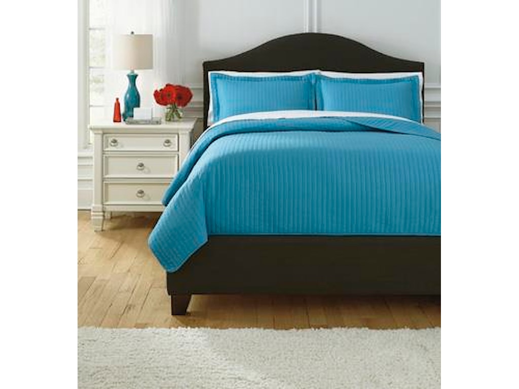Signature Design By Ashley Bedding Sets Queen Raleda Turquoise