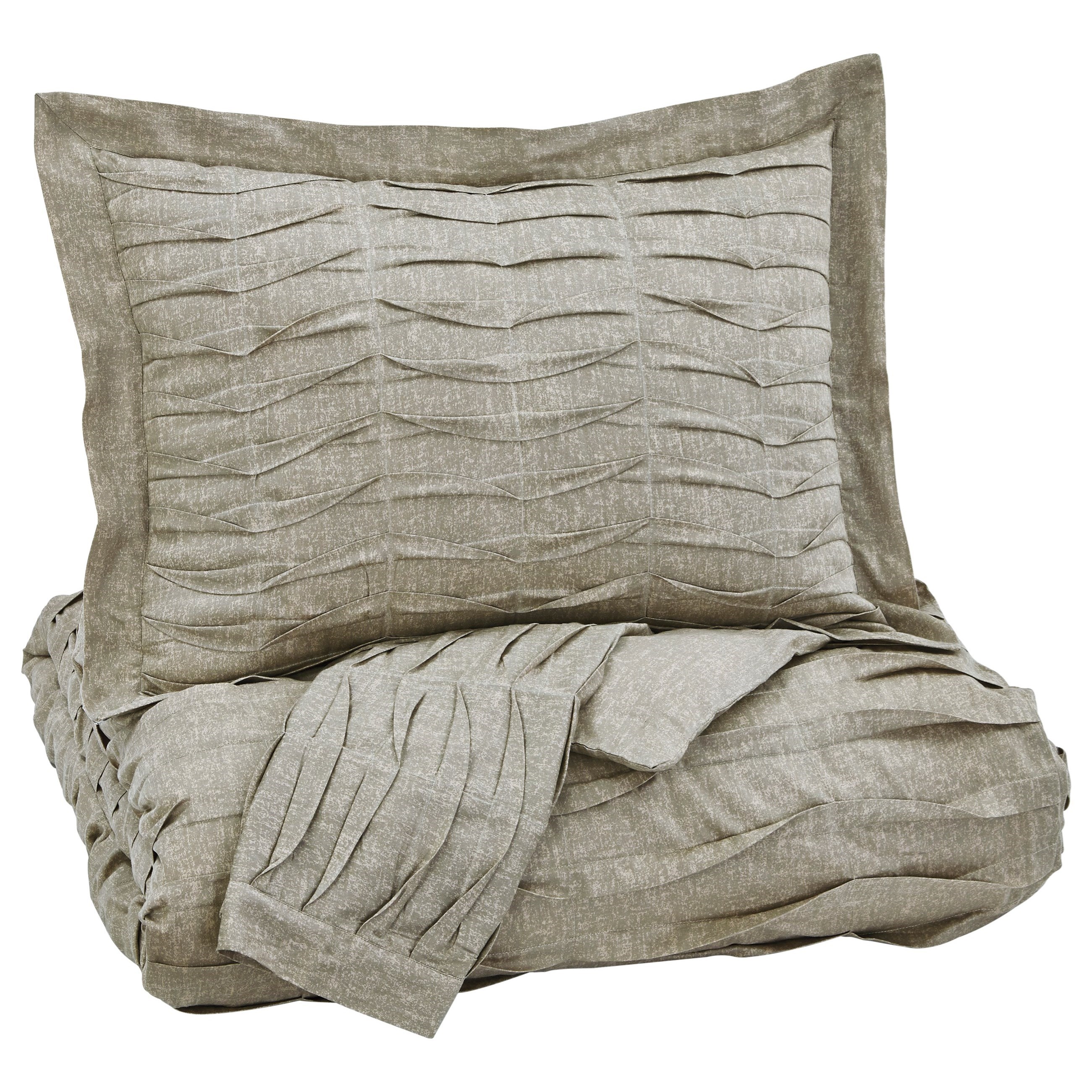 Signature Design By Ashley Bedding Sets King Voltos Brown Duvet Cover Set Royal Furniture Duvet Covers